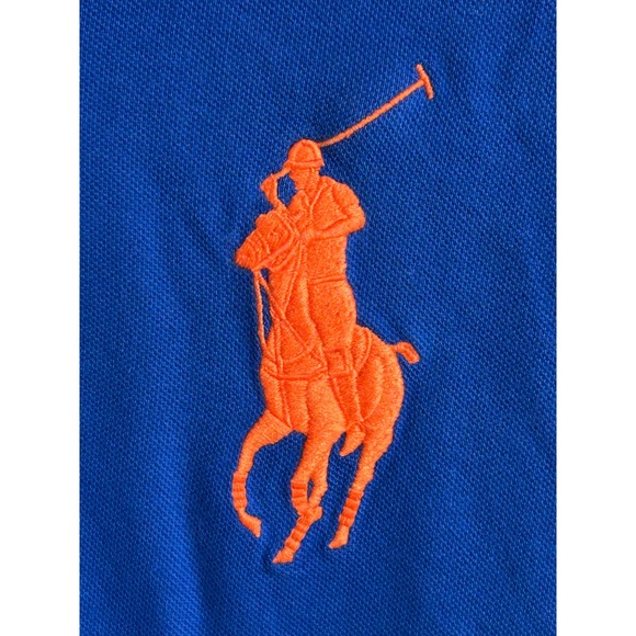 Polo Ralph Lauren Mesh Colorblock Big Pony Polo Shirt Men's B&T 2XLT Classic - Picture 2 of 8